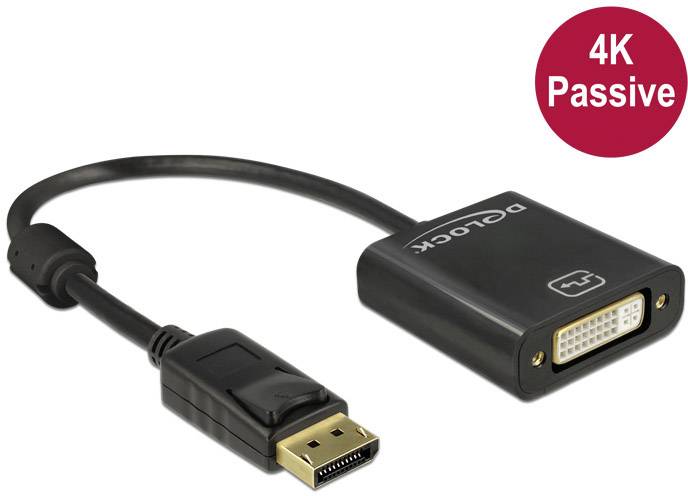 Delock DisplayPort kabl 0,20 m crna DVI 1880957