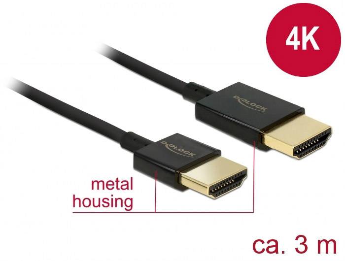 Delock HDMI kabl 3,00 m crna 1880999