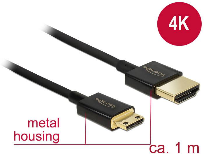 Delock HDMI kabl 1,00 m crna 1881001