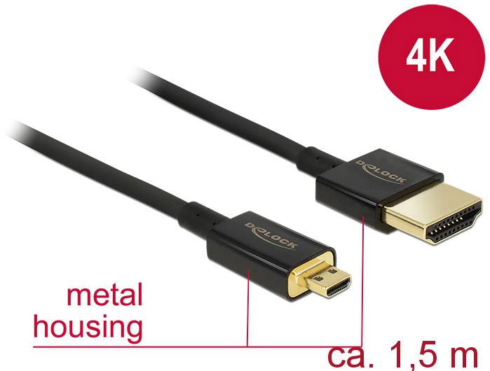 Delock HDMI kabl 1,50 m crna 1881006