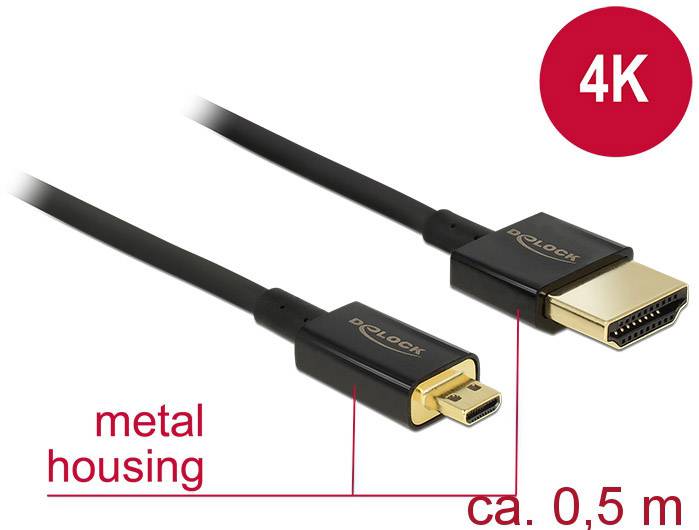 Delock HDMI kabl 0,50 m crna 1881011