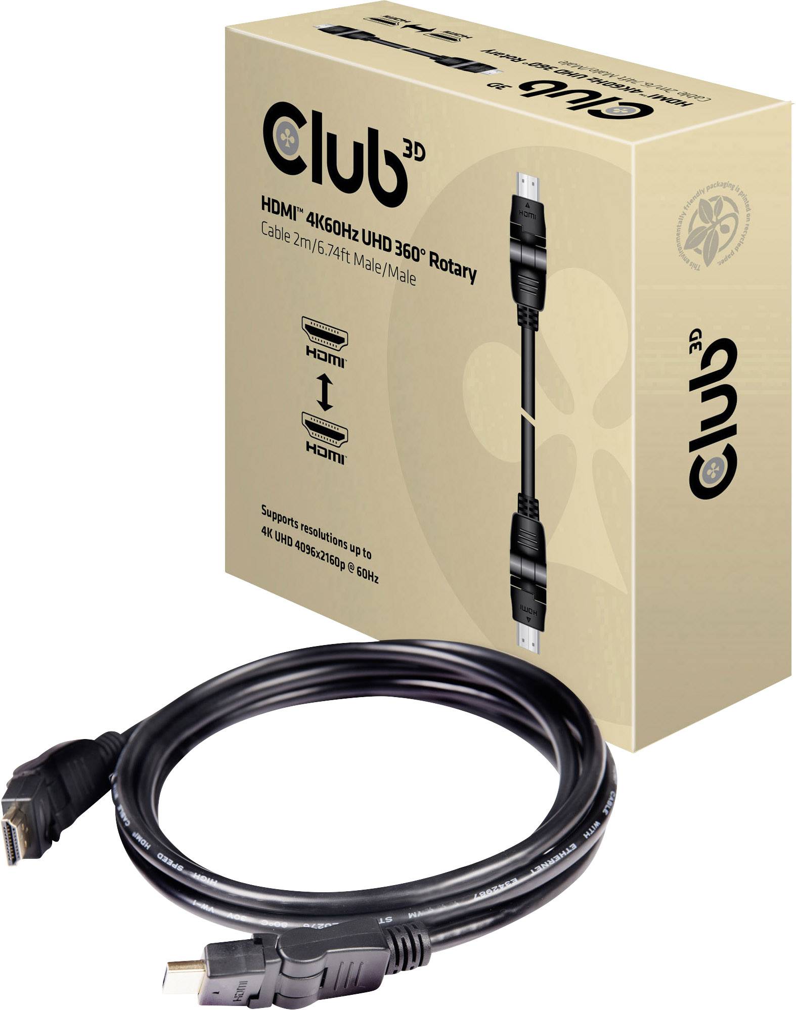 club3D HDMI CAC-1360 kabl 2,00 m crna