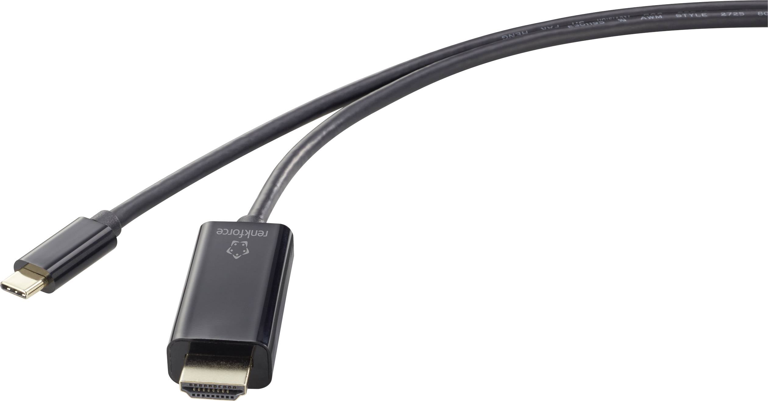Renkforce USB-C® RF-4531594 USB-C Display kabl 3,00 m crna USB-C®, HDMI