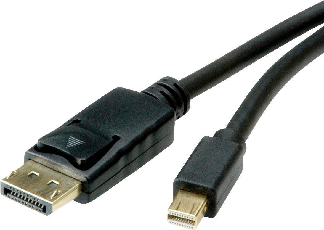Roline Mini-DisplayPort DisplayPort kabl 1,00 m crna