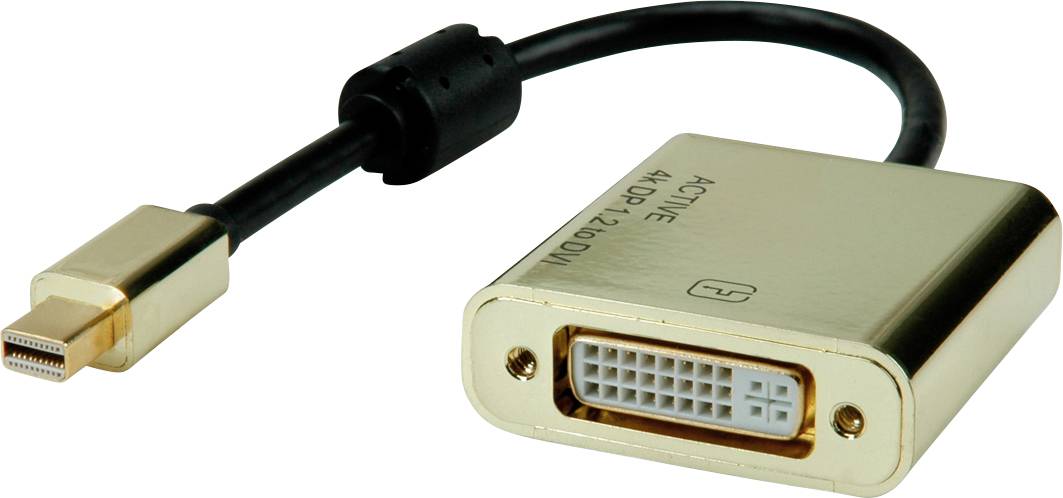 Roline Mini-DisplayPort DisplayPort kabl 0,10 m višebojna Mini-DisplayPort, DVI 2342165