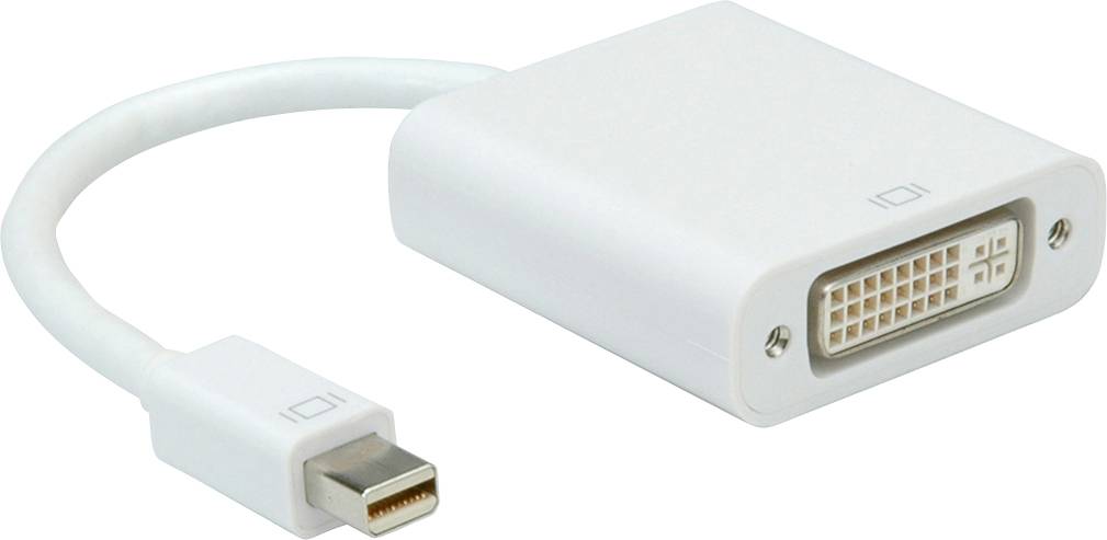 Roline Mini-DisplayPort DisplayPort kabl 0,10 m bela Mini-DisplayPort, DVI 2342176