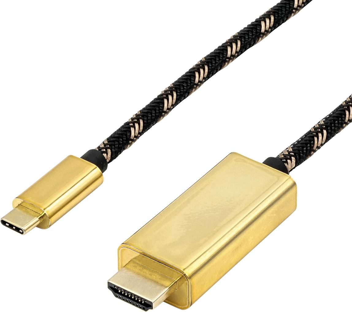 Roline USB-C® USB-C Display kabl 2,00 m višebojna muški konektor HDMI