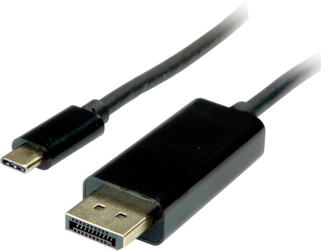 Value USB-C® USB-C Display kabl 2,00 m crna muški konektor DisplayPort