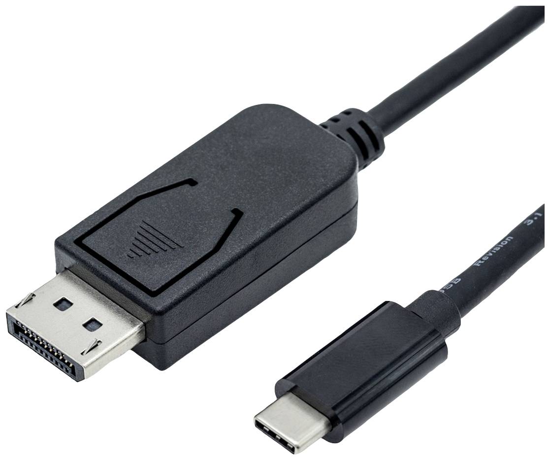 Roline USB-C® USB-C Display kabl 2,00 m crna muški konektor DisplayPort 2556908