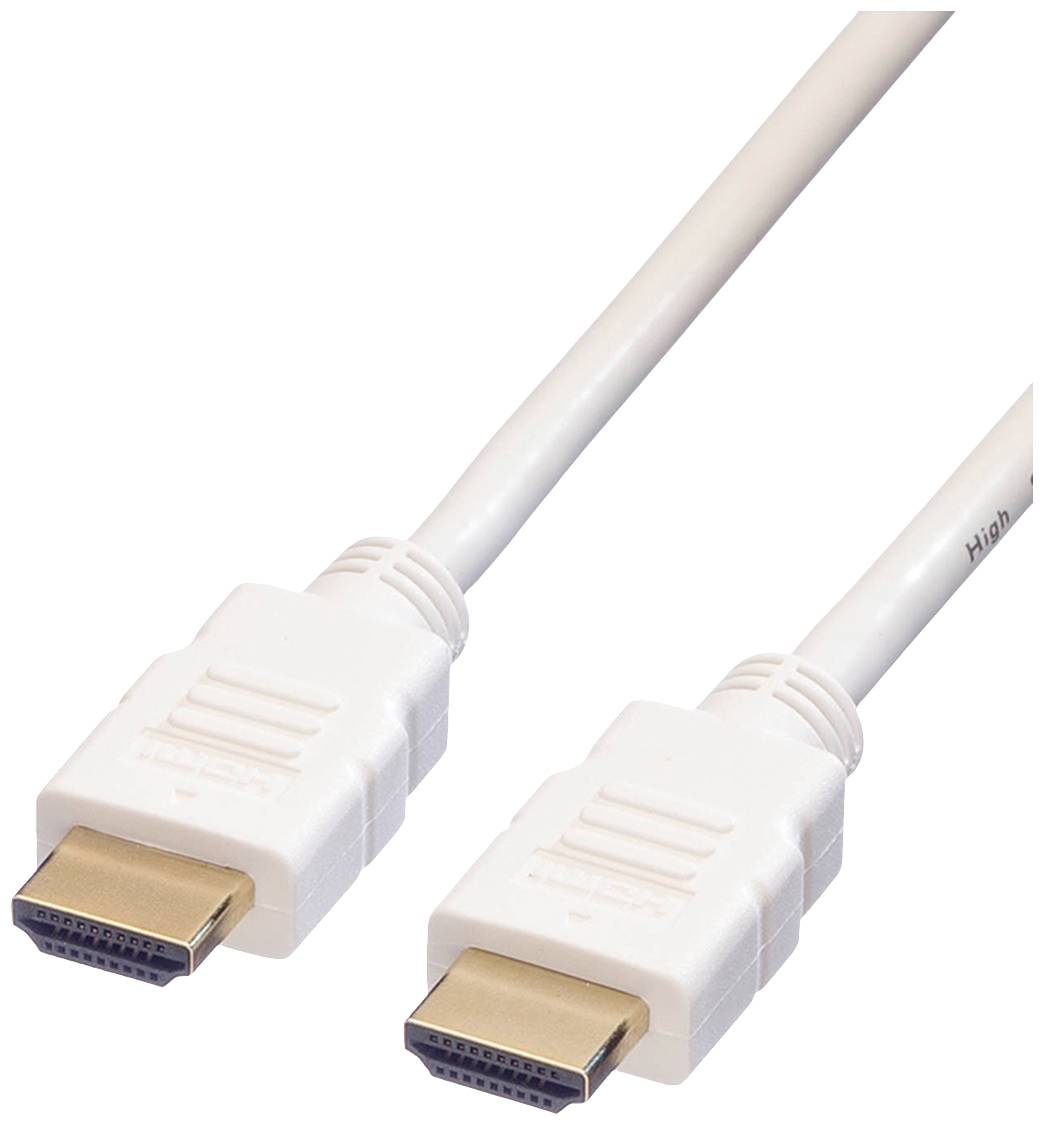 Roline HDMI kabl 3,00 m bela muški konektor