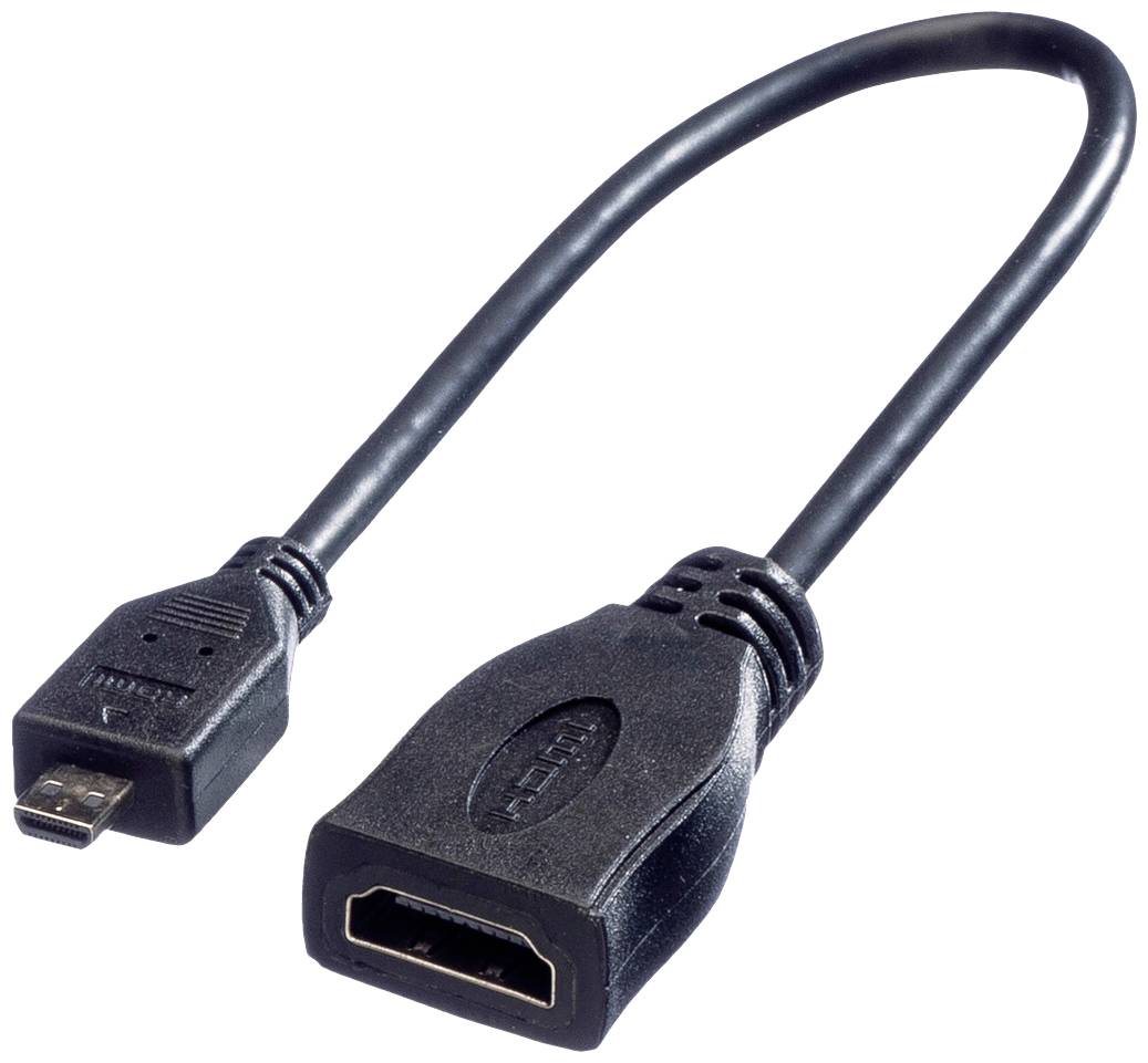 Roline HDMI kabl 0,22 m crna ženski konektor