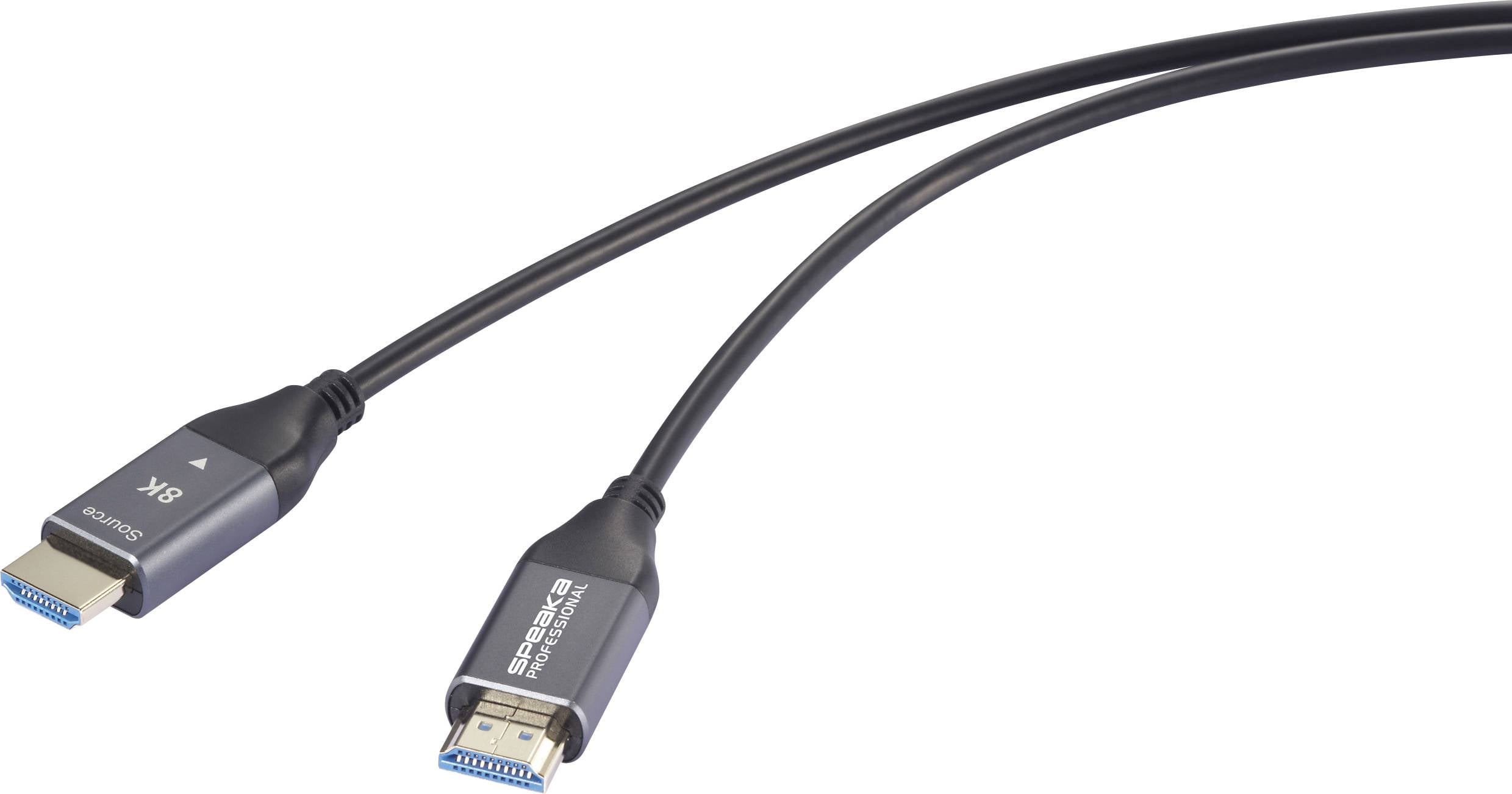SpeaKa Professional SP-12842672 HDMI kabl 40 m crna stakleno vlakno