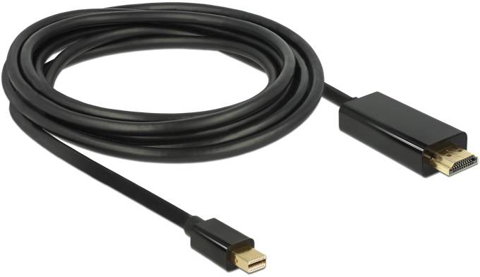 Delock HDMI DisplayPort kabl 1 m crna muški konektor