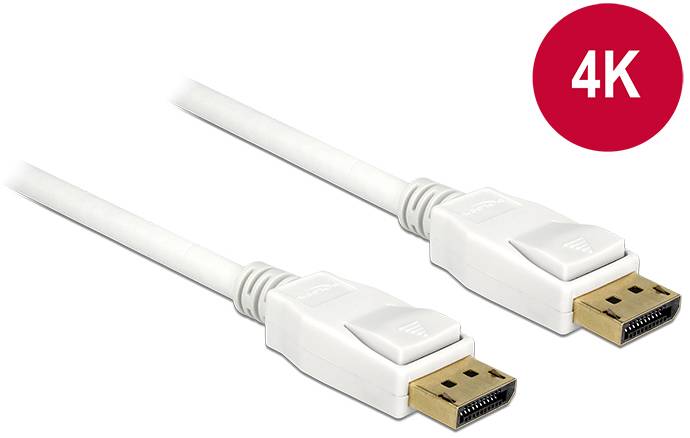 Delock DisplayPort kabl 5 m bela