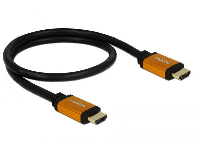 Delock HDMI kabl 0,5 m crna, zlatna