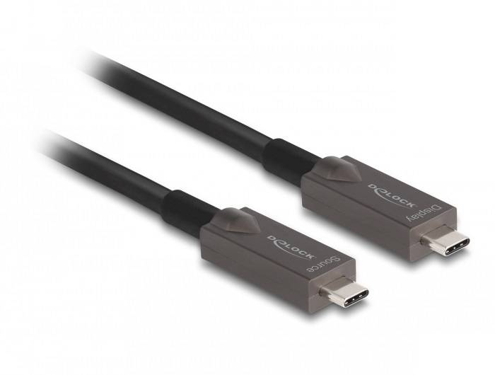 Delock USB-C® USB-C kabl 10,00 m crna