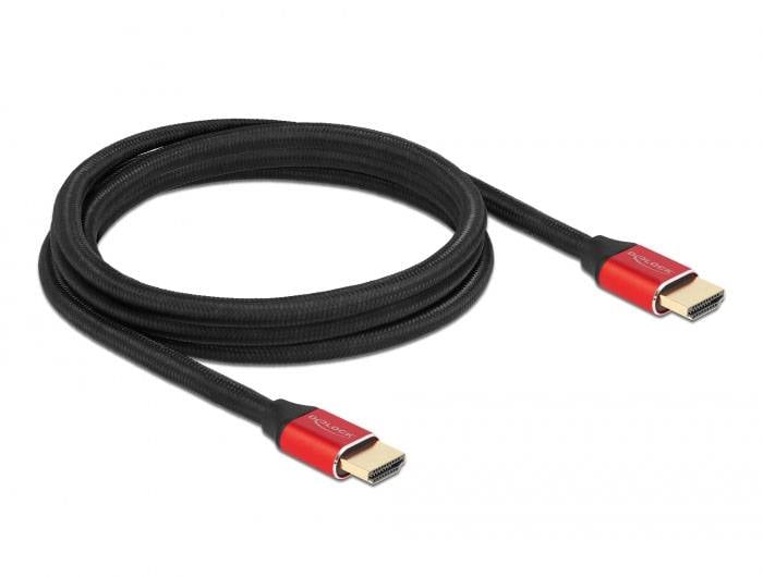 Delock HDMI kabl 2 m crna, crvena muški konektor