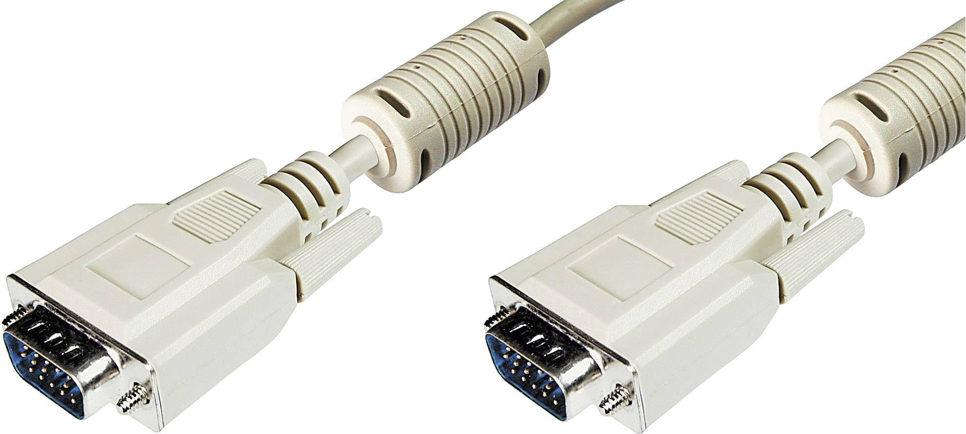 Digitus VGA 15-polni VGA kabl 5,00 m siva