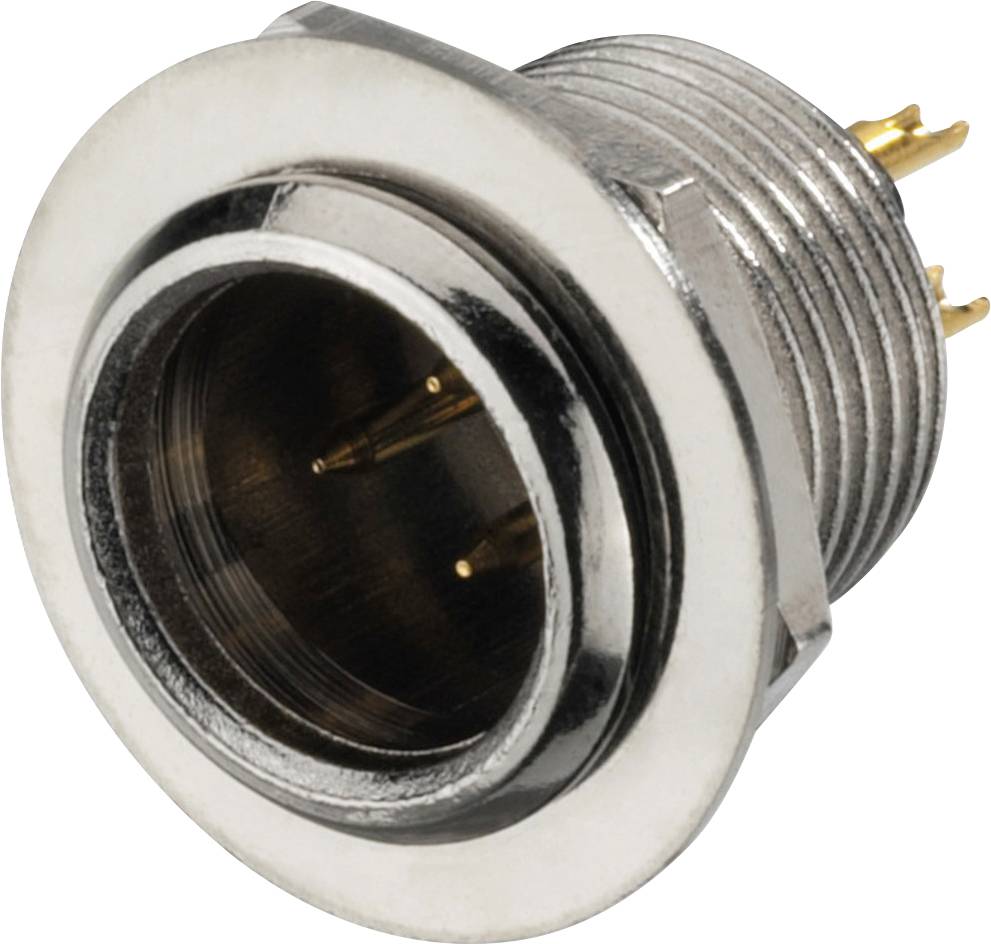 XLR-308/P Miniaturni XLR-308/P mini XLR ugradni utikač metal 1 kom