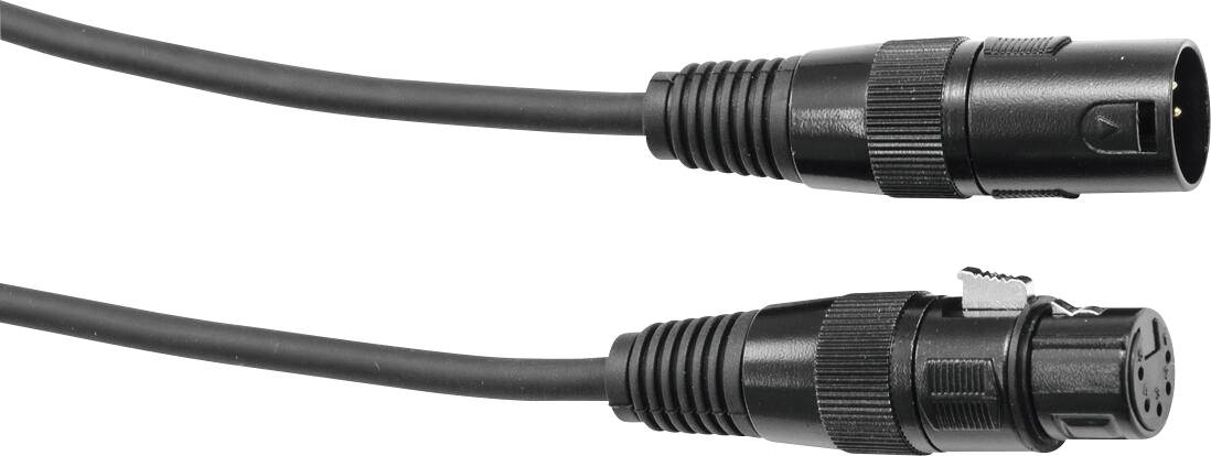 Eurolite DMX 5-polni DMX priključni konektor 10 m crna muški XLR 5-polni