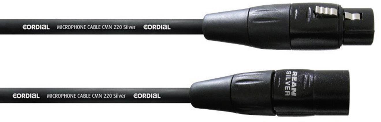 Cordial mikrofonski XLR priključni konektor 5,00 m crna ženski XLR
