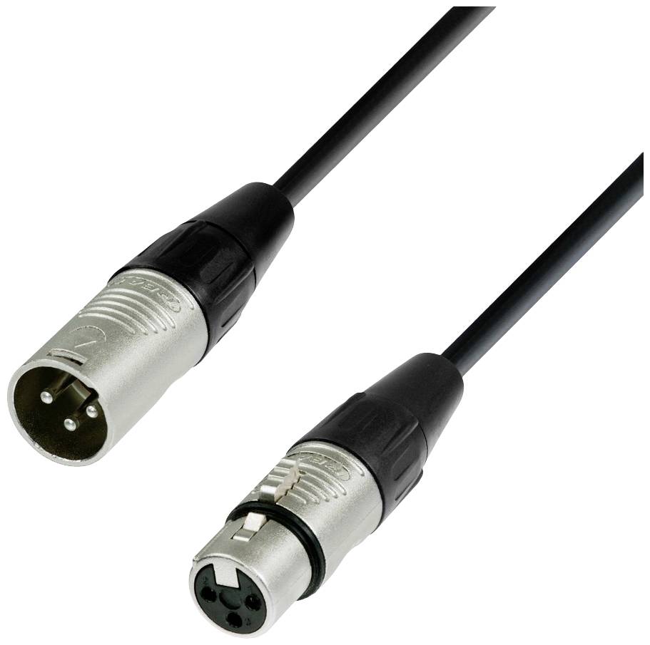 Adam Hall 3-polni XLR priključni konektor 10 m crna XLR utikač 3-polni