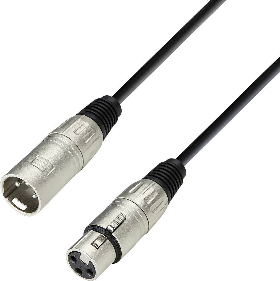 Adam Hall mikrofonski XLR priključni konektor 10,00 m crna ženski XLR 410943