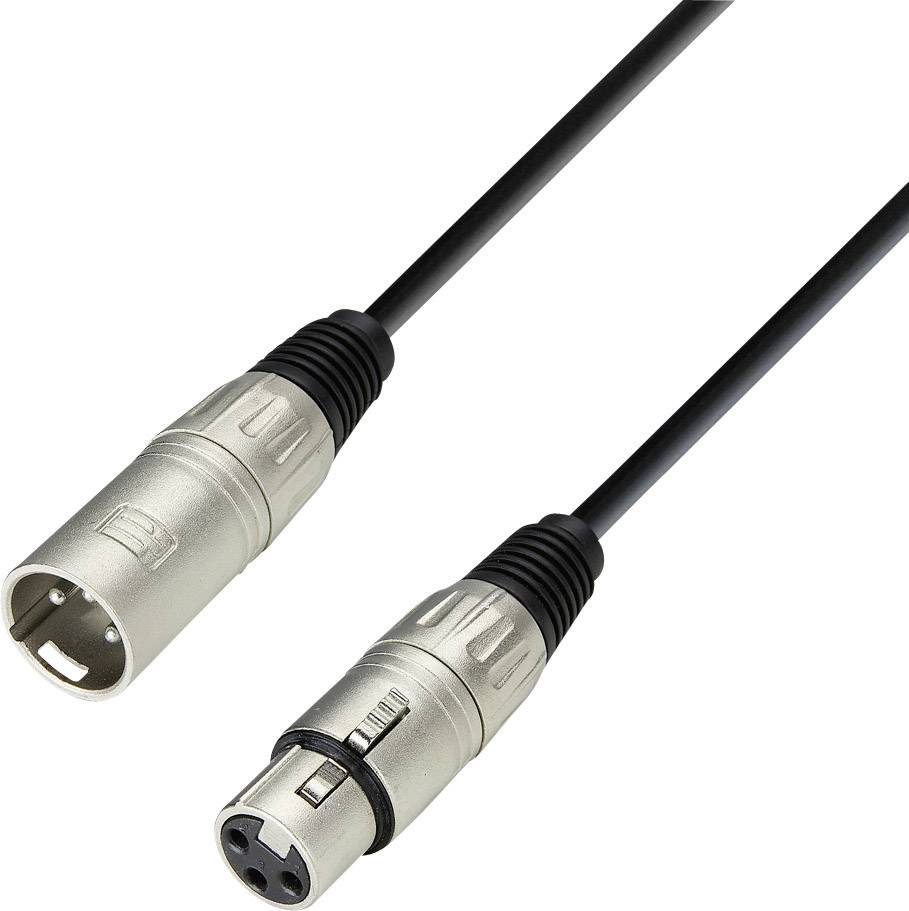 Adam Hall mikrofonski XLR priključni konektor 1,00 m crna ženski XLR 410558