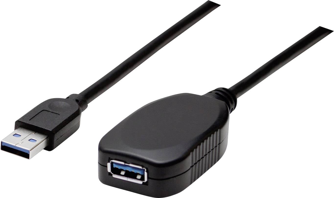 Manhattan USB USB kabl 5,00 m crna