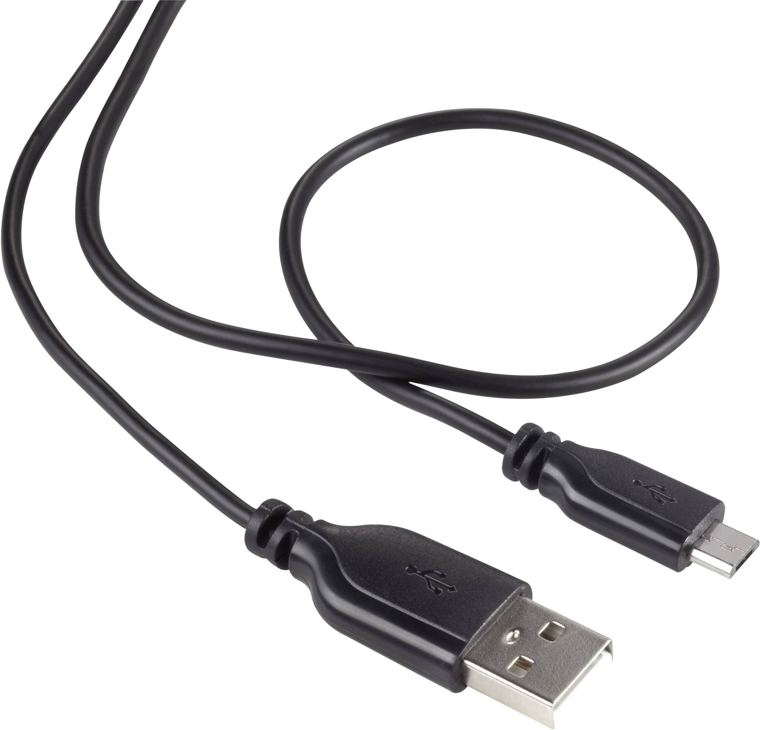Renkforce USB USB kabl 1,00 m crna