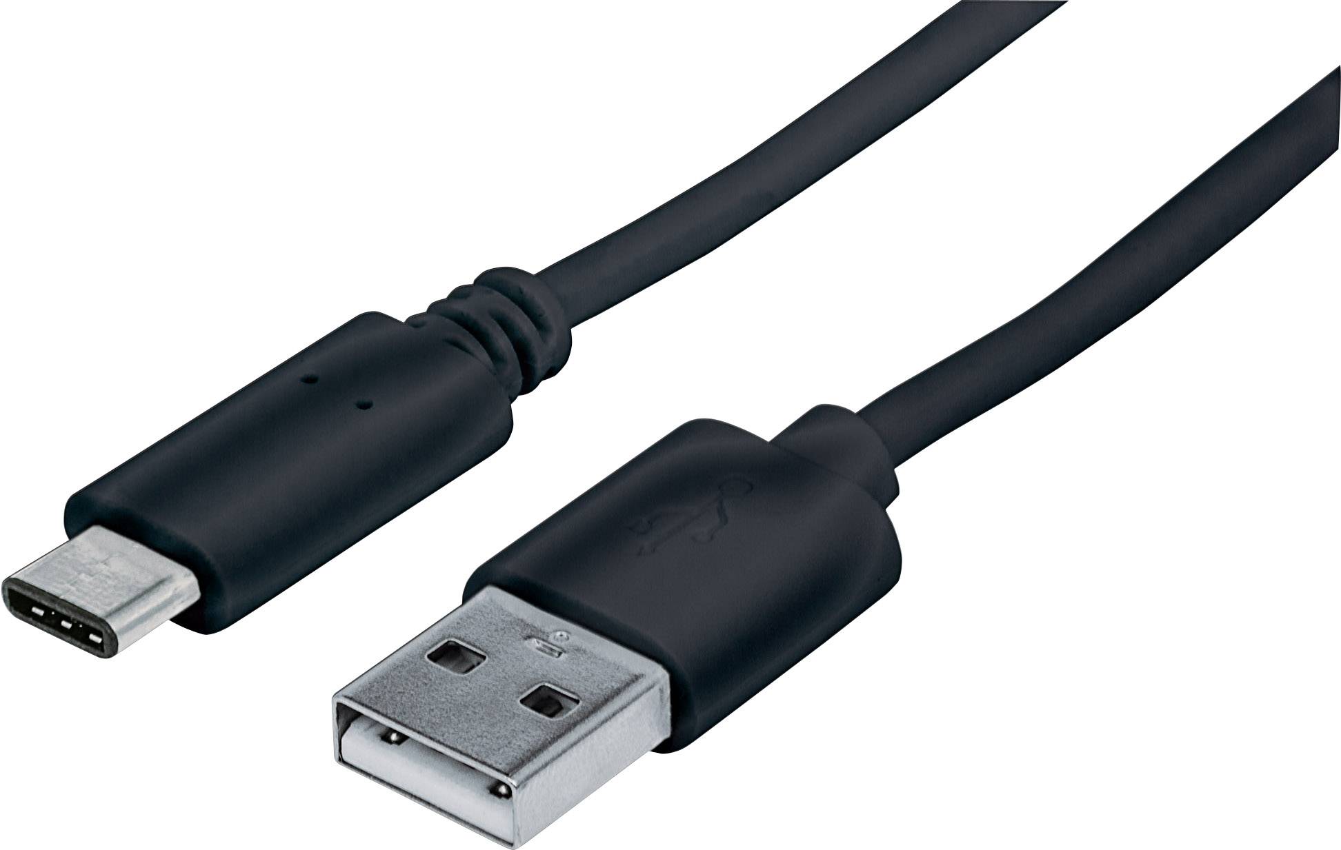 Manhattan USB USB kabl 1,00 m crna muški konektor USB-C®