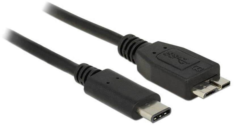 Delock USB USB kabl 0,50 m crna muški konektor USB-C®