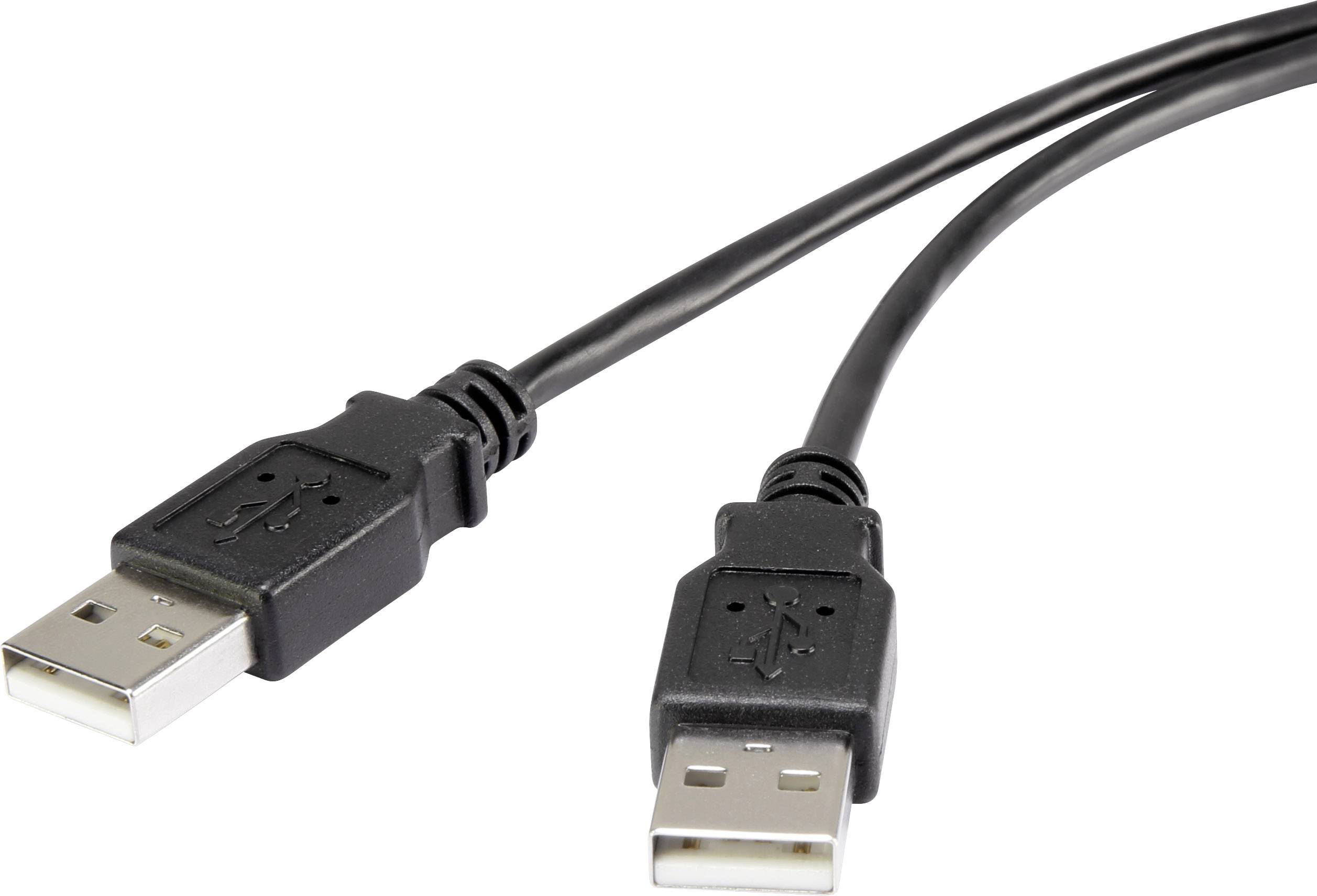 Renkforce USB USB kabl 3,00 m crna