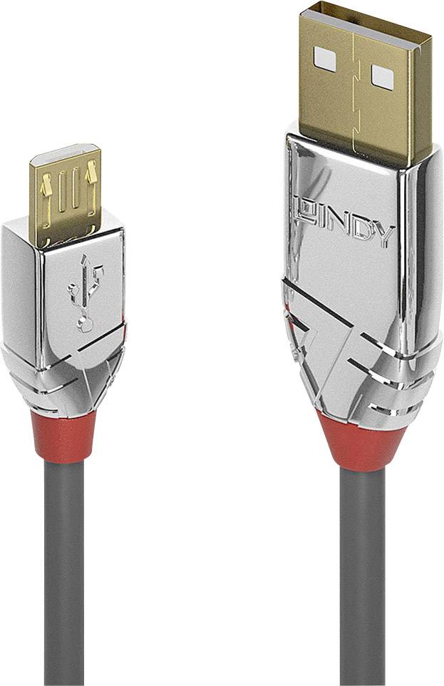 LINDY USB USB kabl 5,00 m siva