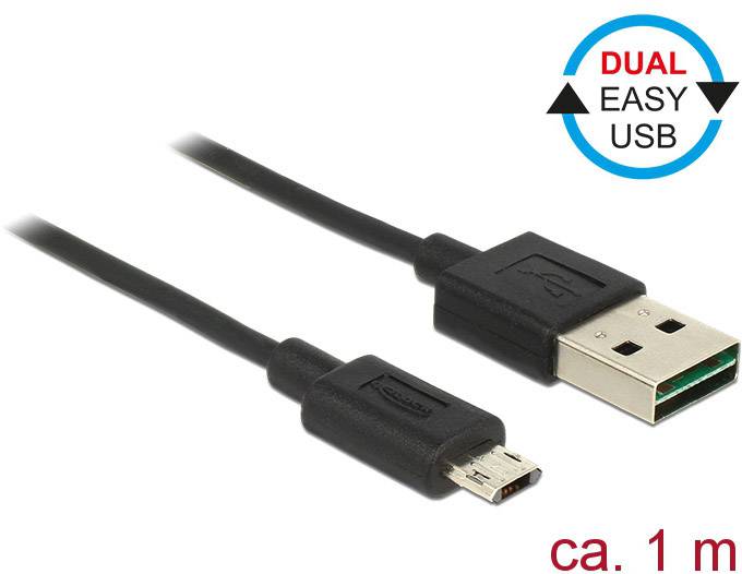 Delock USB USB kabl 1,00 m crna 1880976