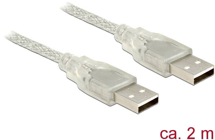 Delock USB USB kabl 2,00 m transparentna