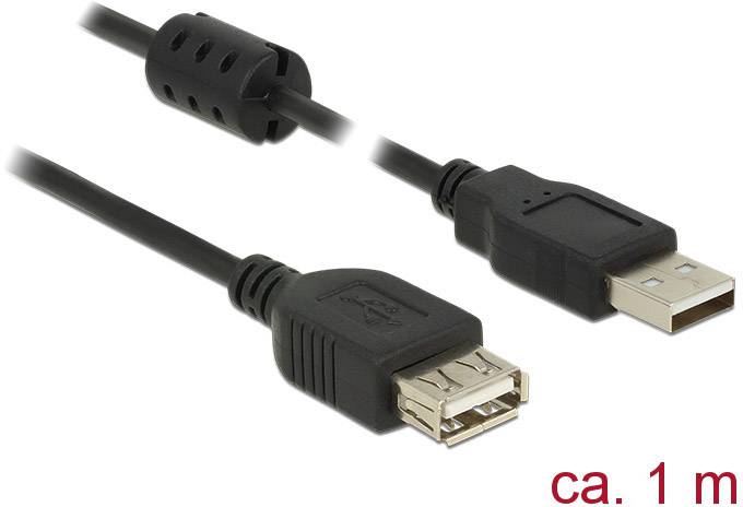 Delock USB USB kabl 1,00 m crna 1881025