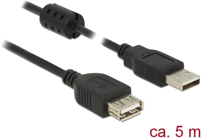 Delock USB USB kabl 5,00 m crna 1881028