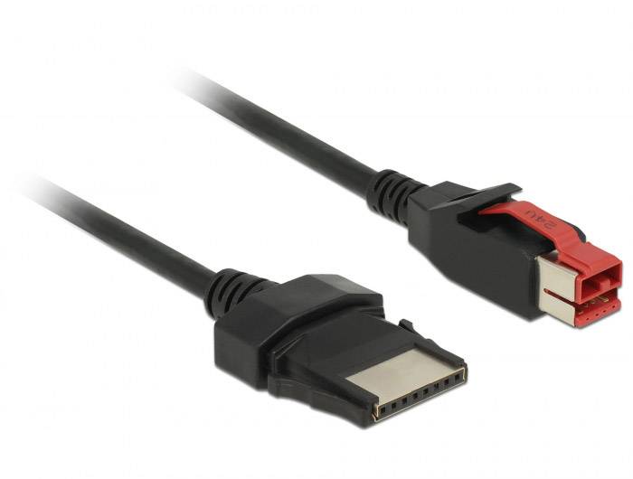 Delock USB 8-polni USB kabl 1,00 m crna USB tokovni utikač 24 V