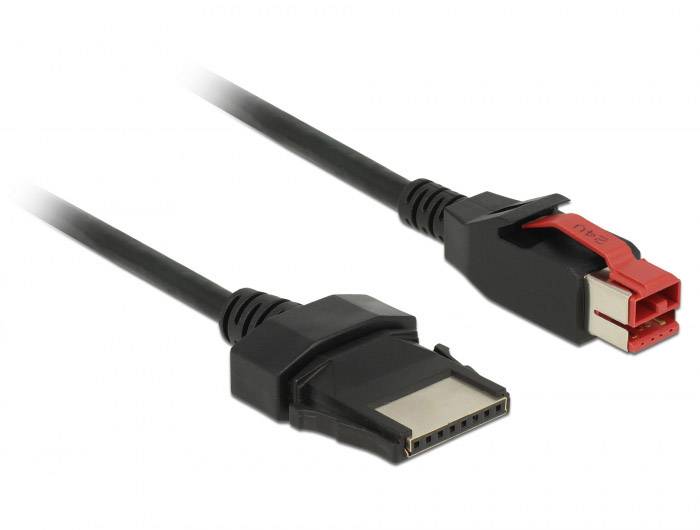 Delock USB 8-polni USB kabl 3,00 m crna USB tokovni utikač 24 V