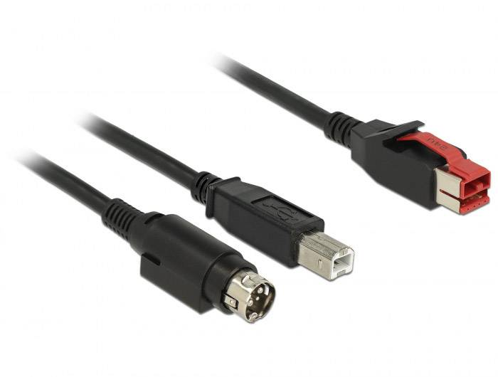 PoweredUSB 3-polni USB kabl 4,00 m crna USB tokovni utikač 24 V