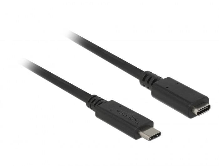 Delock USB USB kabl 2,00 m crna muški konektor USB-C®