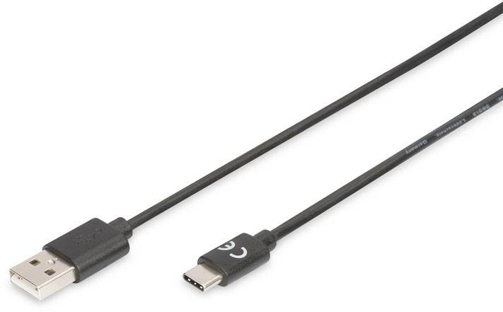 Digitus USB AK-300154-018-S USB kabl 1,80 m crna muški konektor USB-C®