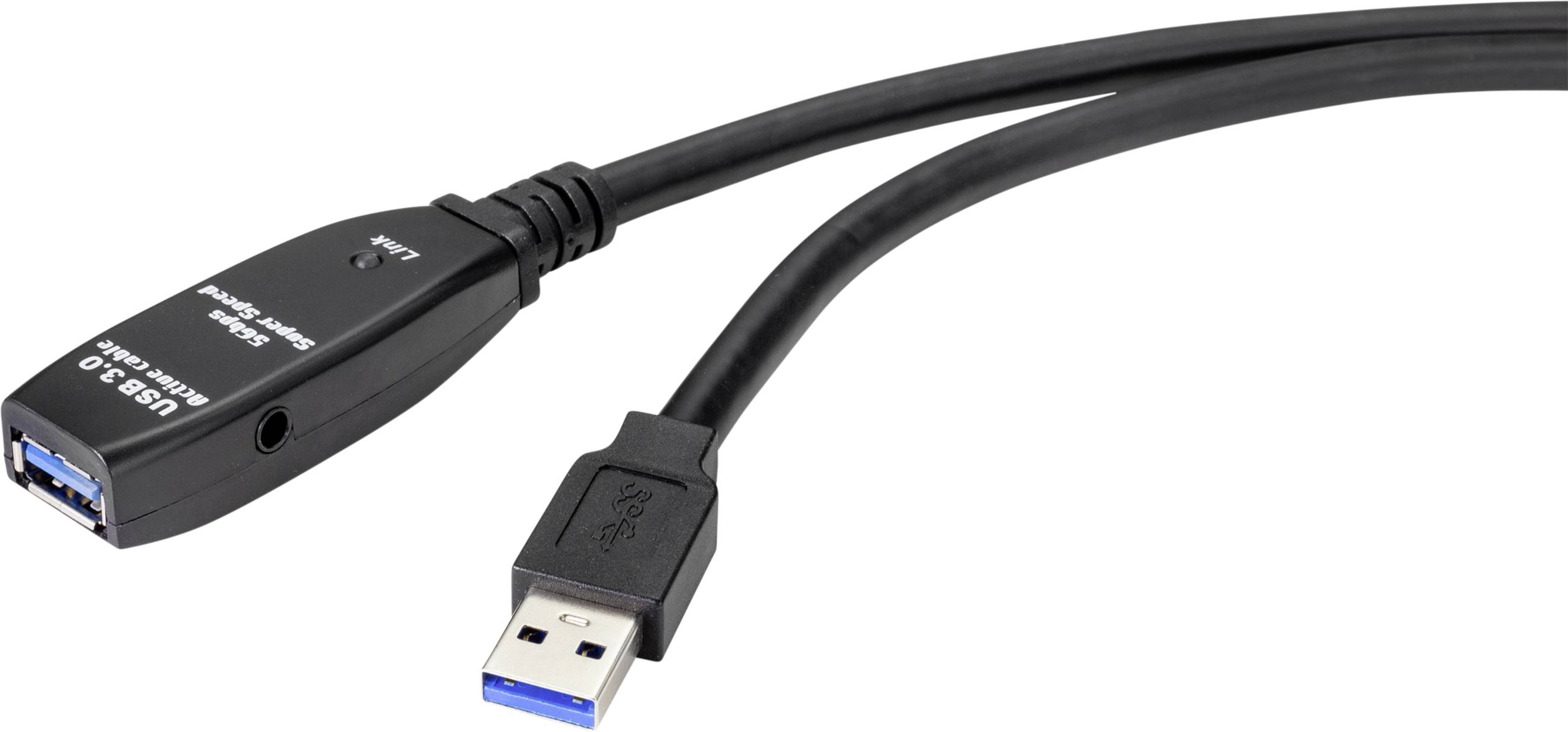 Produženi RF-4598344 USB kabl 5,00 m crna USB 3.2 gen. 1 (USB 3.0)