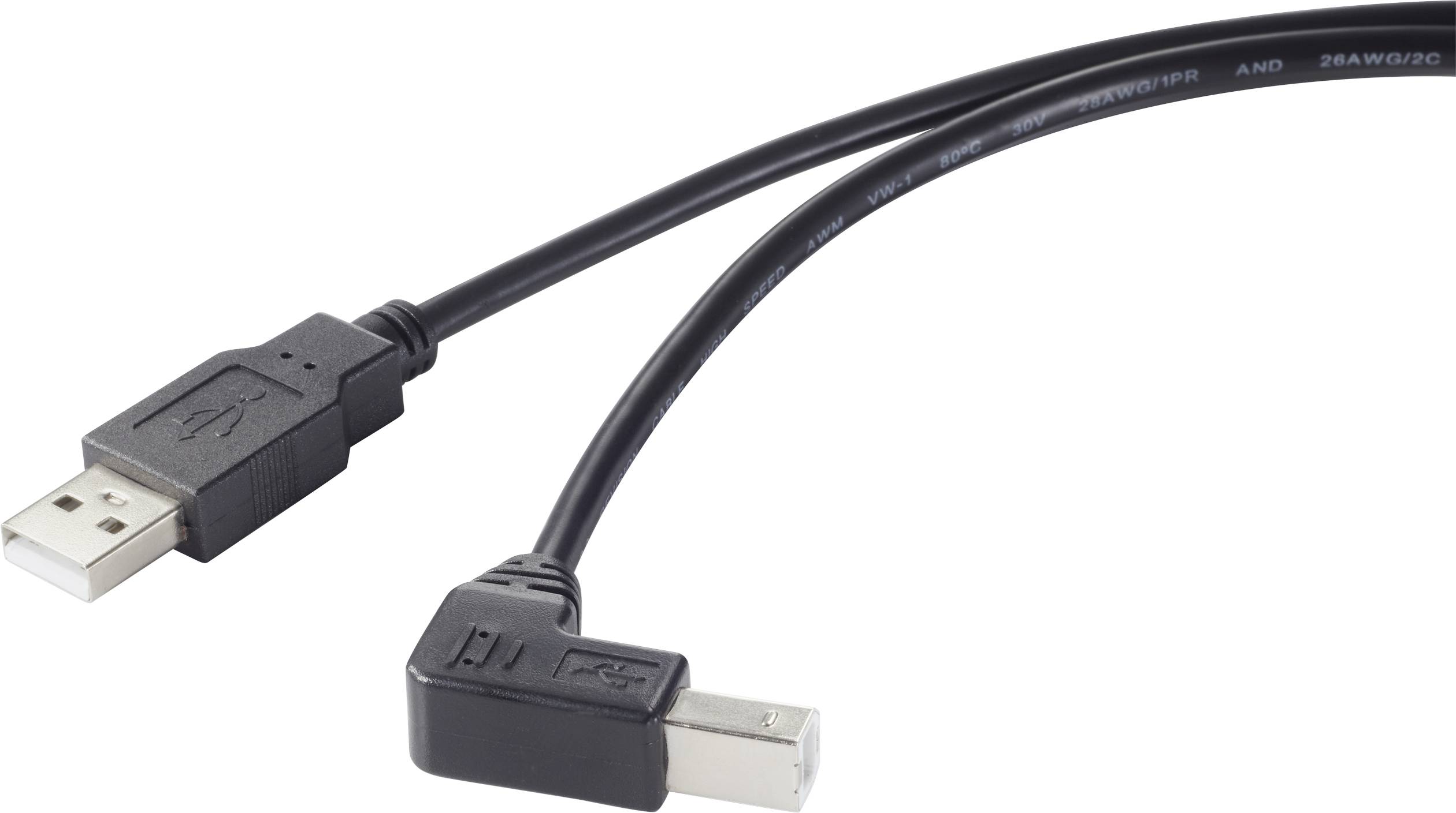 Renkforce USB RF-4613068 USB kabl 0,50 m crna USB 2.0