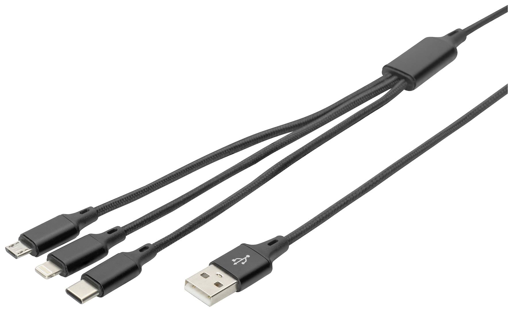 Digitus USB AK-300160-010-S USB kabl za punjenje 1,00 m crna