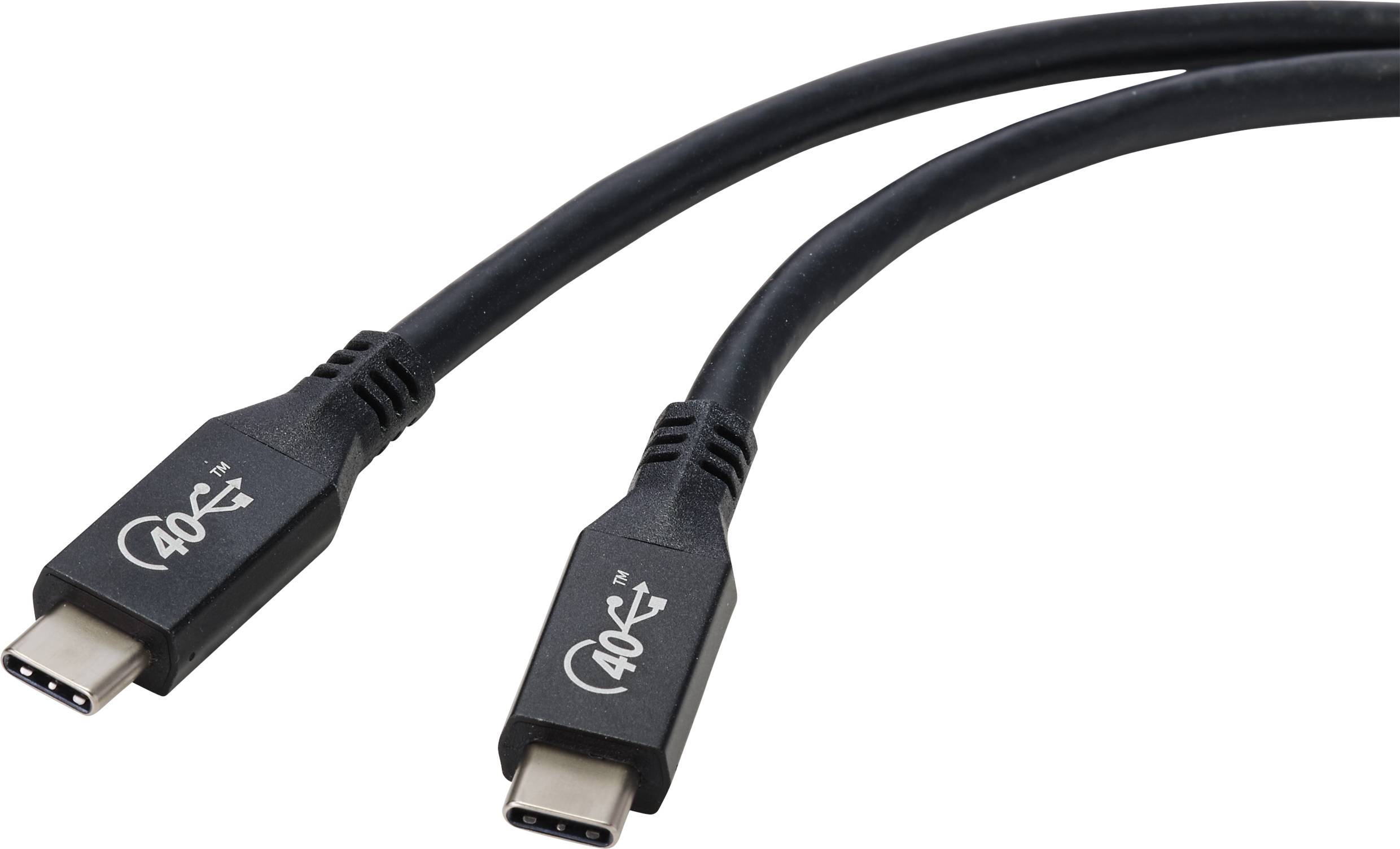 Renkforce USB RF-4870098 USB kabl 0,80 m crna USB-C®