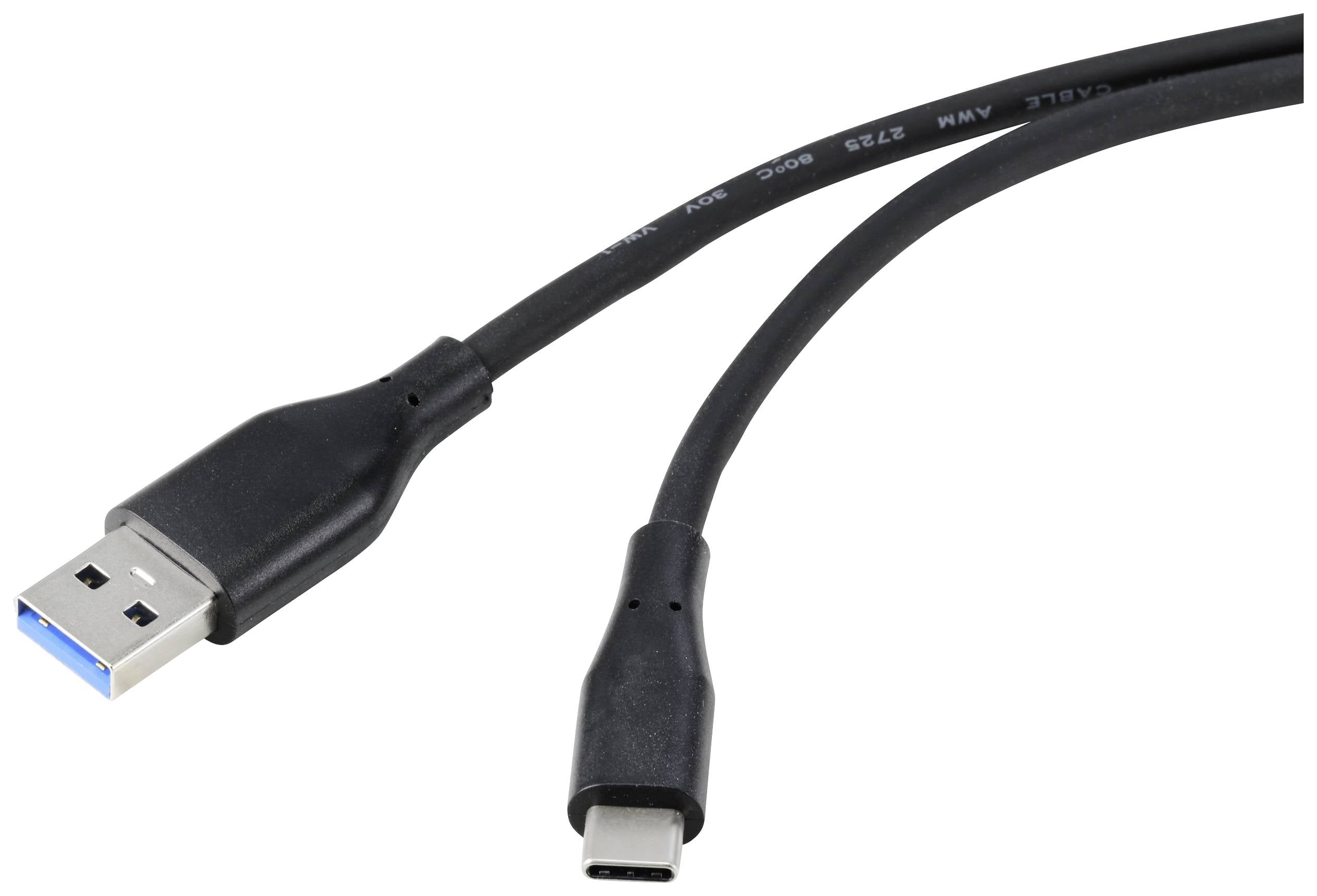 Renkforce USB RF-4995170 USB kabl 0,50 m crna USB 3.2 gen. 1 (USB 3.0)