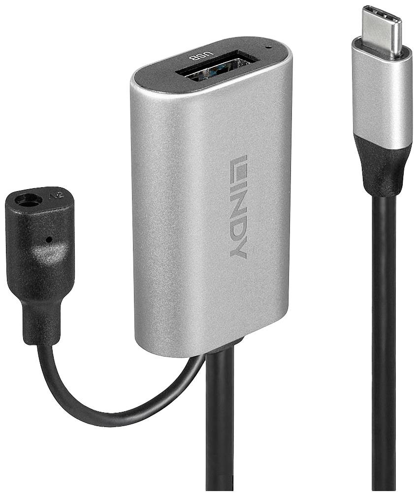 LINDY USB USB kabl 5,00 m crna, siva USB 3.2 gen. 1 (USB 3.0)