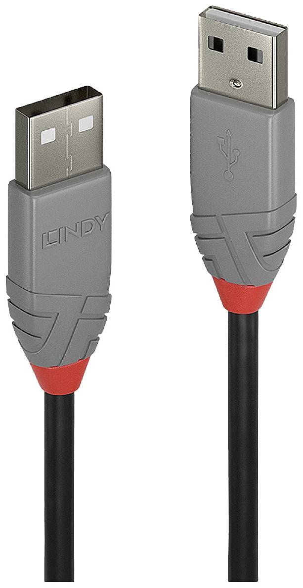 LINDY USB USB kabl 2,00 m crna, siva USB 2.0 2534807